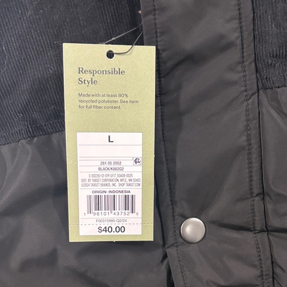 Target Black Quilted Vest - Picture 2 of 2